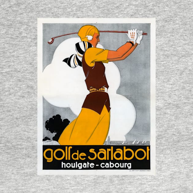 Vintage Travel Poster France Golf de Sarlabot by vintagetreasure